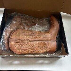 Old West Brown Cowboy Boots